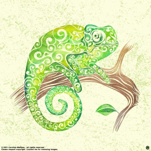 Swirly Chameleon