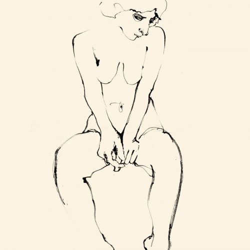 seated nude