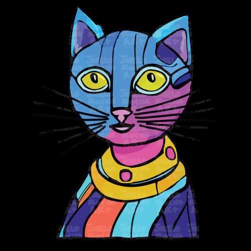 Colorful Cat Lady