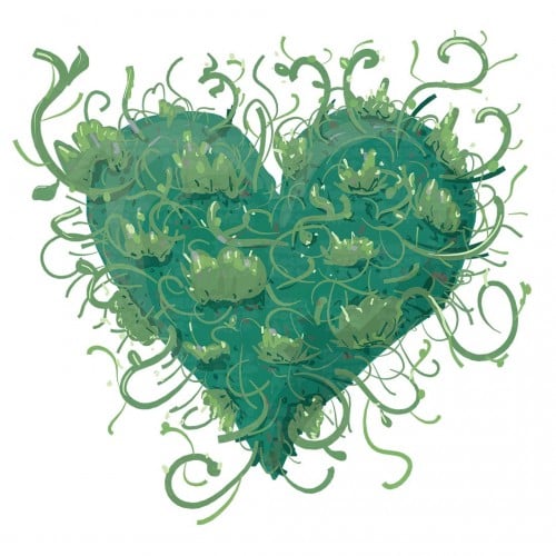 Green Heart Inside