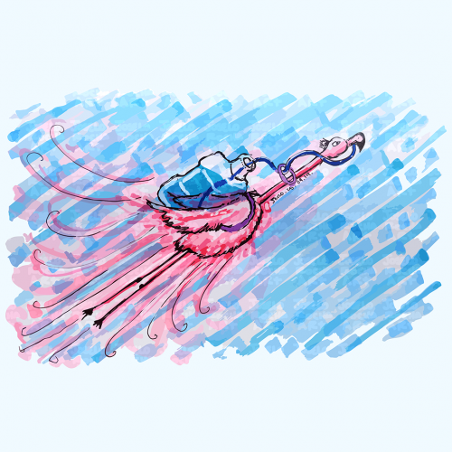 Hydrated Flamingo
