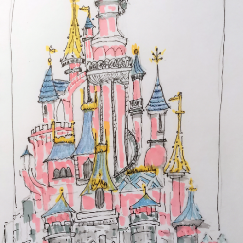Lets Draw Together #29: Castle Paris.