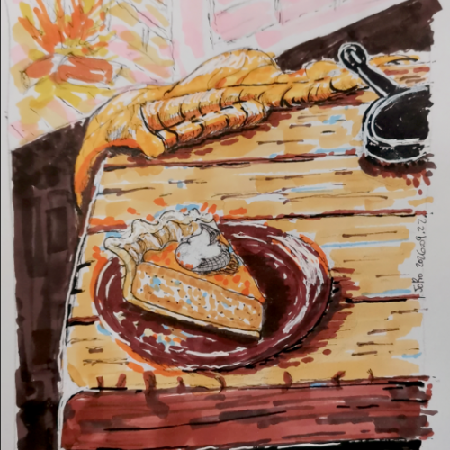 Pumpkin Pie Scene