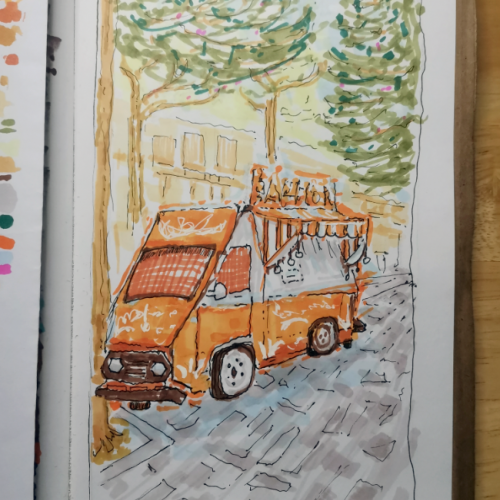 Orange Food Truck