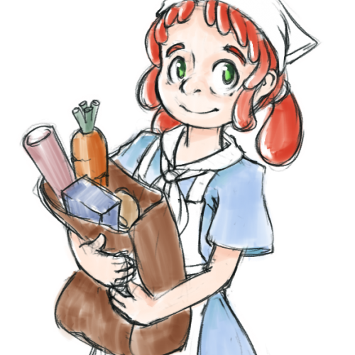 A Maid with the Grocery