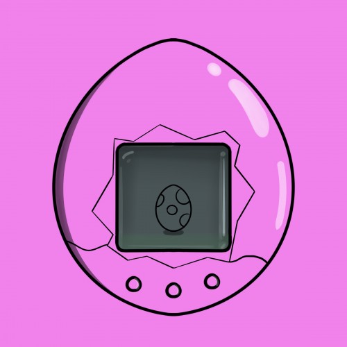 Tamagotchi egg hatching animation