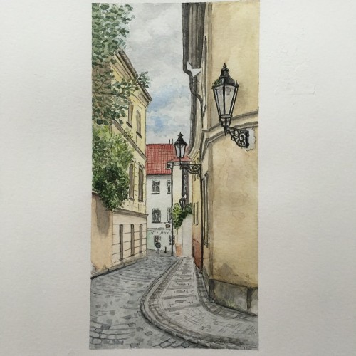 A street in Prague...