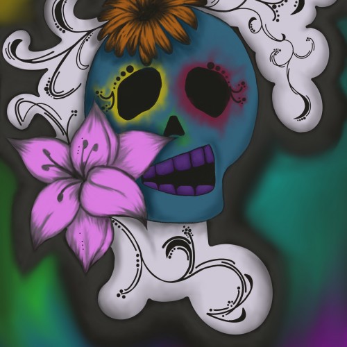 Flower Skull