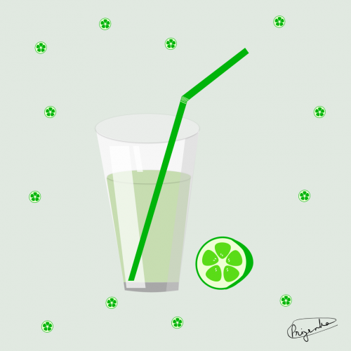 Lime Juice Illustration