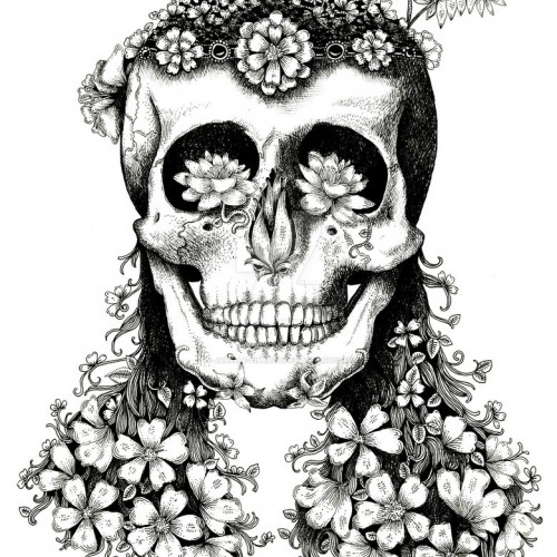 Botanical Skull