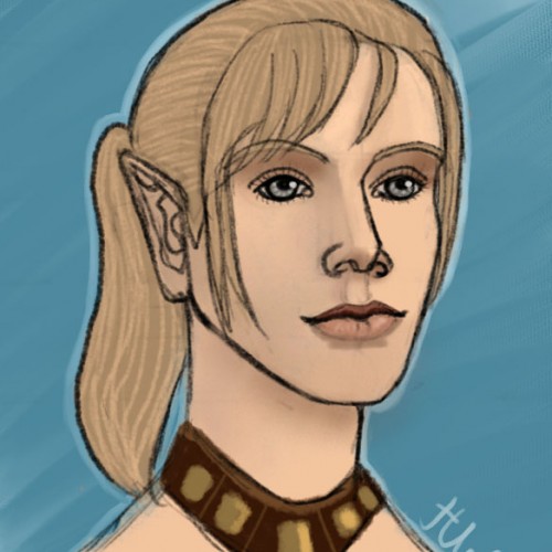 Elf girl from Dragon age games