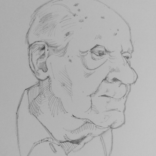 Sketching old folks bring me joy