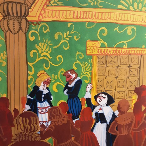 Detail from a engagement feast