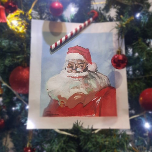 Santa Claus painting
