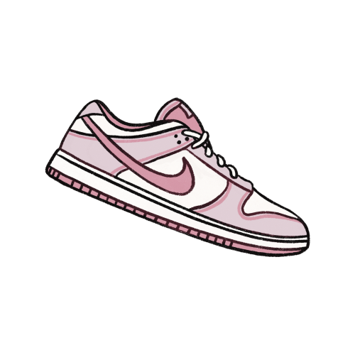 Pink sneaker