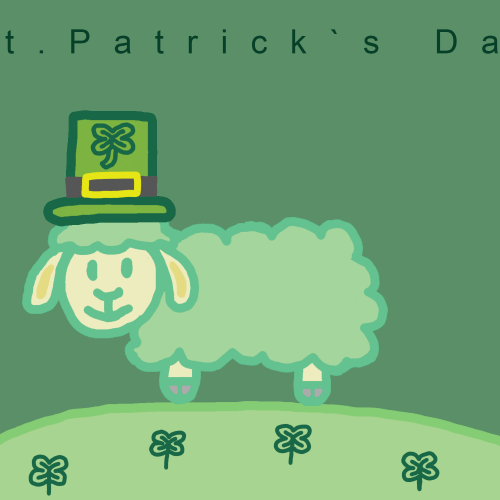 St. Patricks Day Sheep