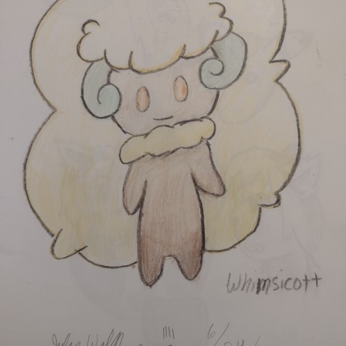 Whimsicott - Crayon Doodle