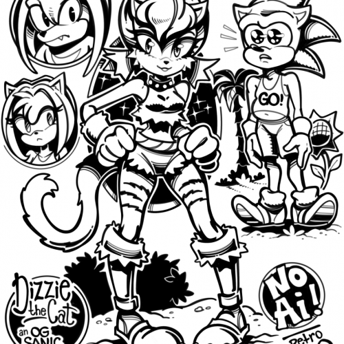 Dizzie the Cat - my OG sonic fan-character