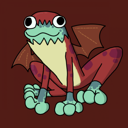 Frog in Dragon Constume