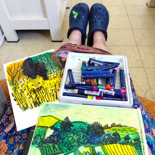 Oil Pastel Doodles