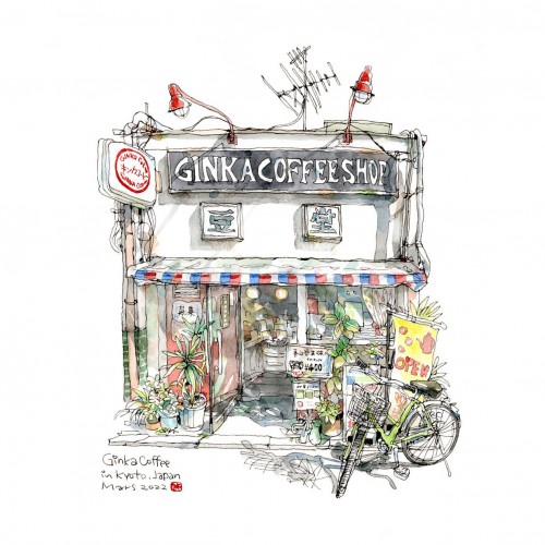 咖啡店-豆堂 /  The coffee shop Ginka
