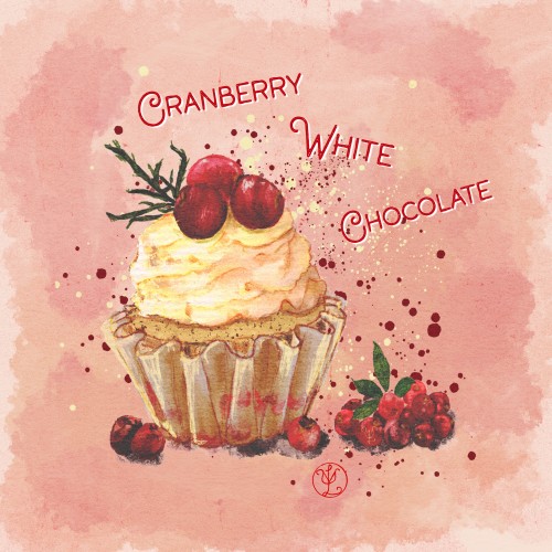 Cranberry N’ Cream Cupcake
