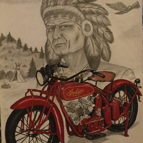Old Indian motorcycle