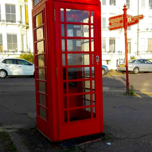 Red Phone Box At Southend Clifton Terrace