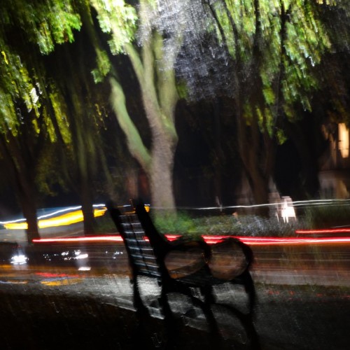 Busy Light Of Queen Road At Night In Southend