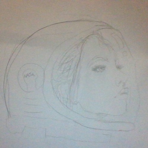 girl in space