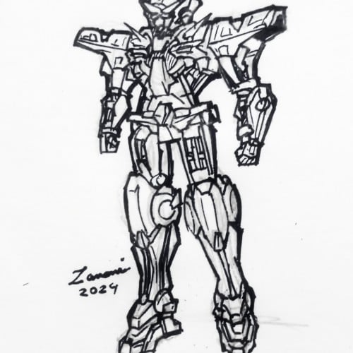 Gundam Exia drawing pen
