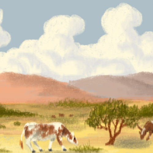 Grazing Cattle