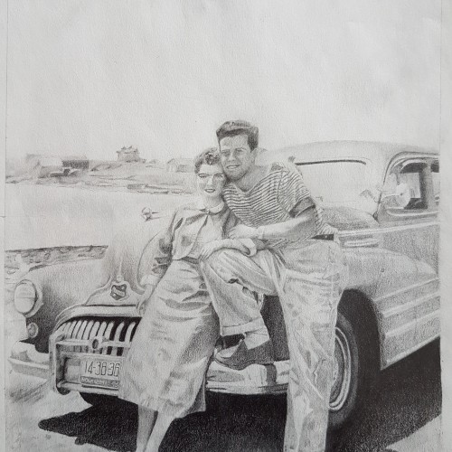 My grand parents around 1956