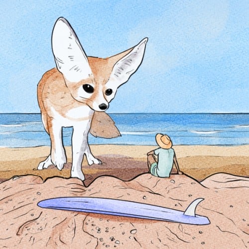 Mehdi meets a fennec