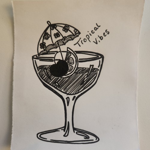 Doodles with Dane - Food - Cocktail