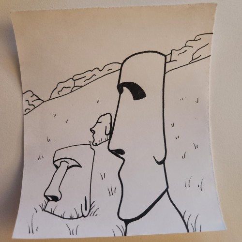Doodles with Dane - Monuments - Heads