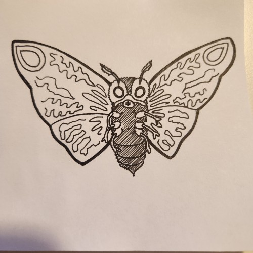 Doodles with Dane - Movie Monsters - Mothra