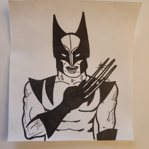 Doodles with Dane - Superheroes - Wolverine