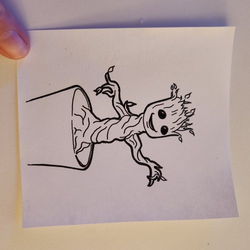 Doodles with Dane - Superheroes - Baby Groot