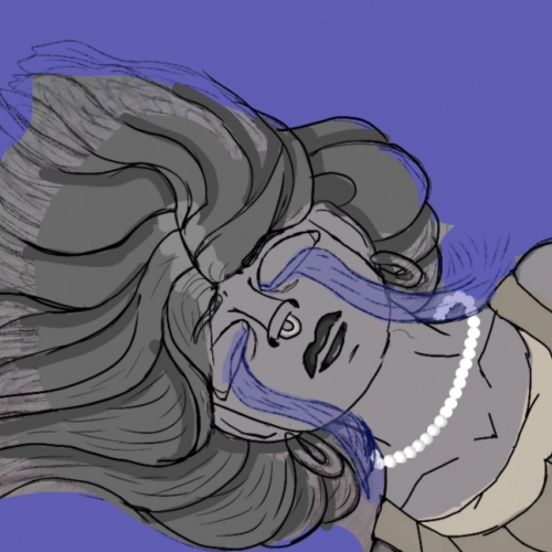 slightly colored version of a sketch