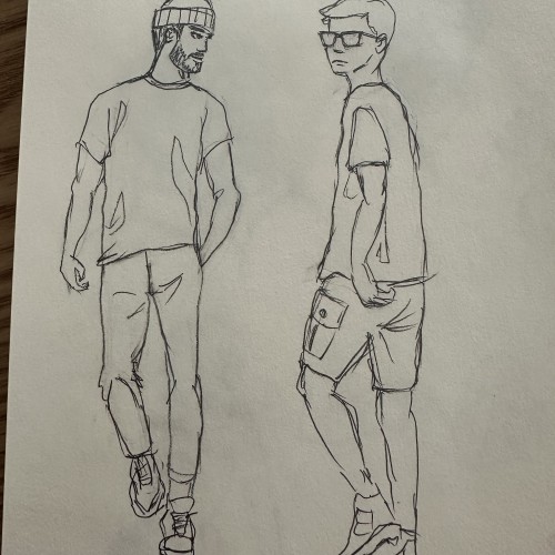 People sketching
