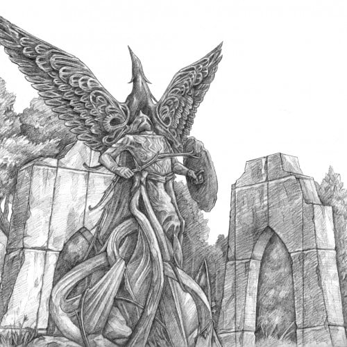 A drawing based on The Elder Scrolls IV: Oblivion