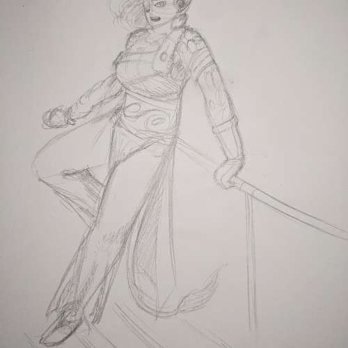 An annoyed, pirate-y goblin!