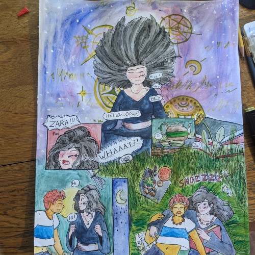 watercolor comic