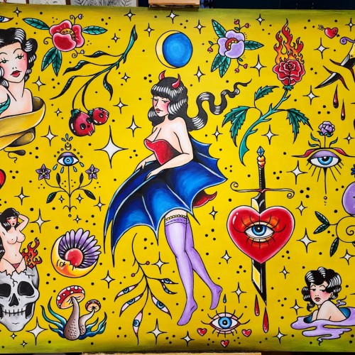 Tattoo Flash Painting