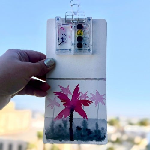 Real Pink Palm Tree