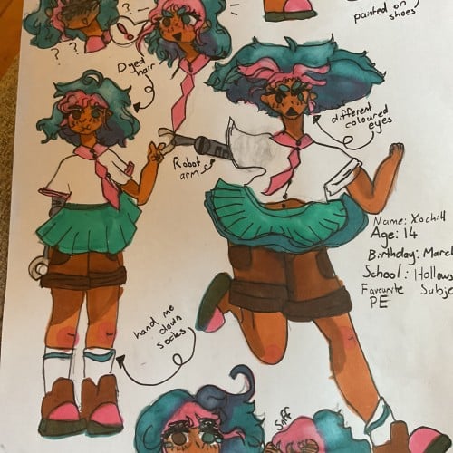 My new OC xochilt!
