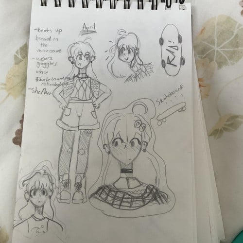 MY OC APRIL FOR APRIL ARTISTS DAY TWOOOOOO :)