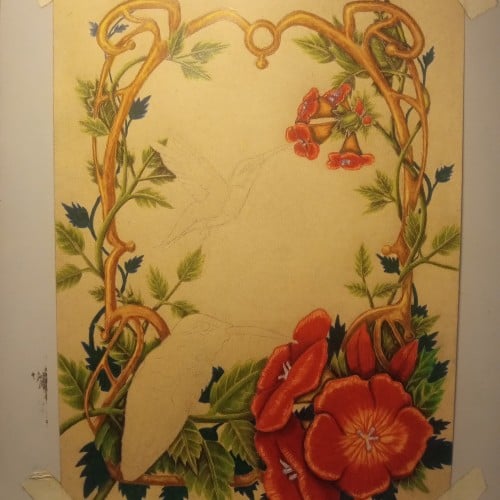 Hummingbirds in progress ...