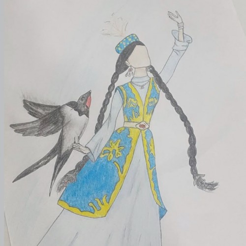 Kazakh national dress!